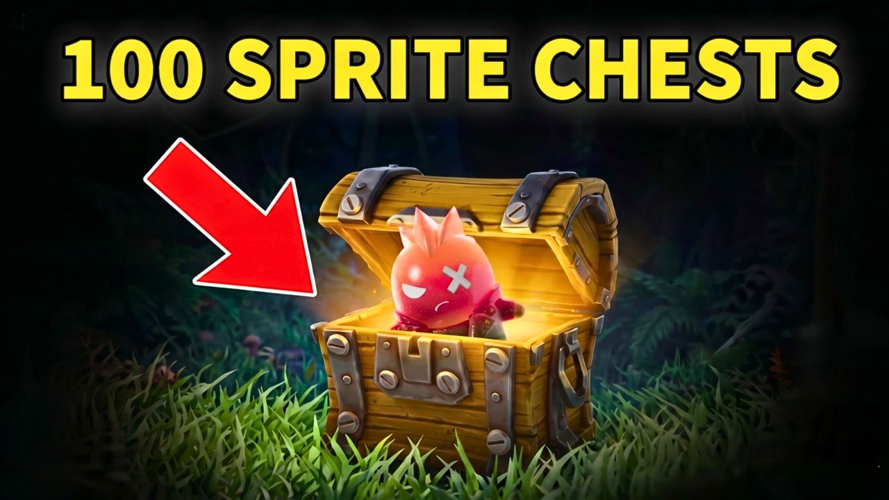 I OPENED Fortnite’s VIRAL Sprite Chest 100 Times… background