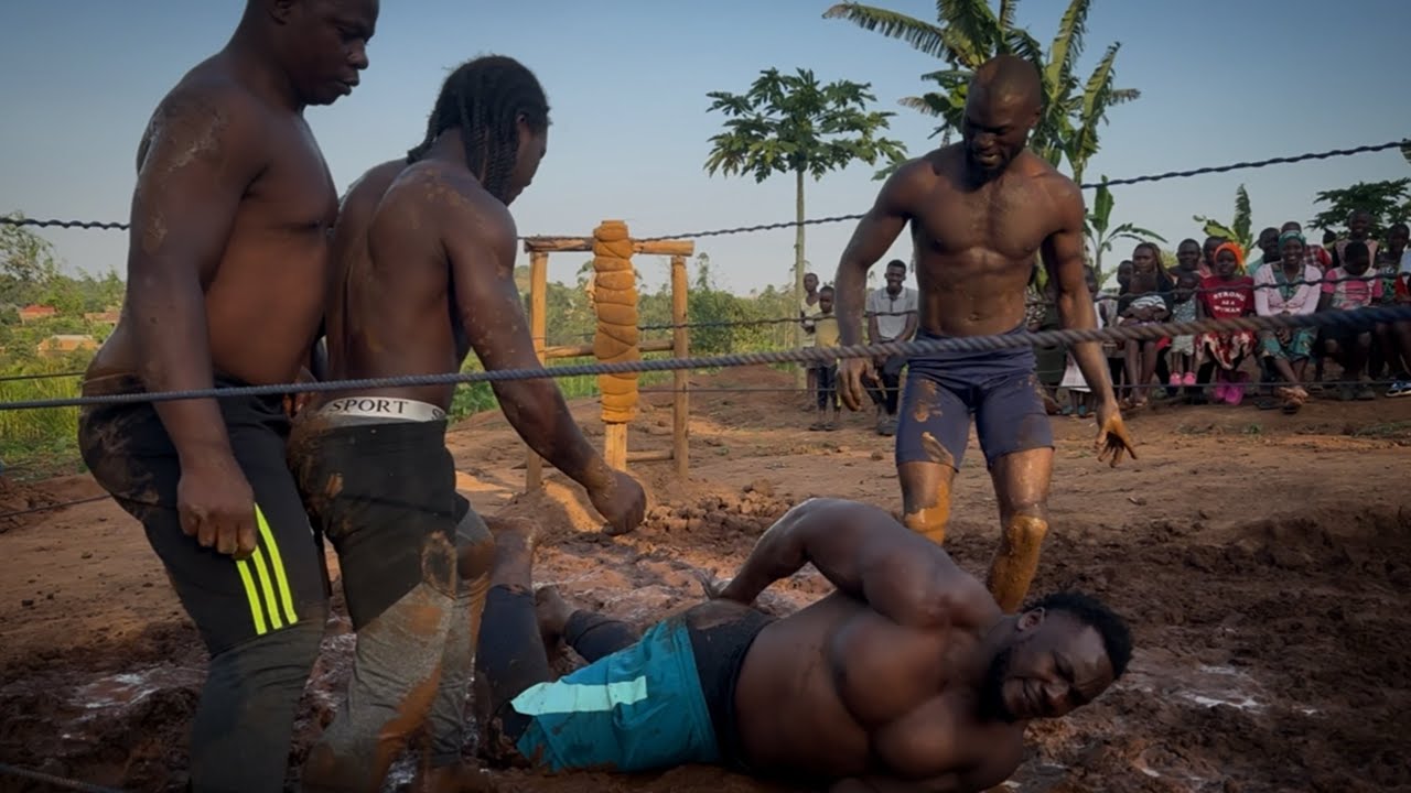 FULL MATCH!! Mud Wrestling Handicap Match Jallah Trophy vs 3 | KsWug Wrestling . background