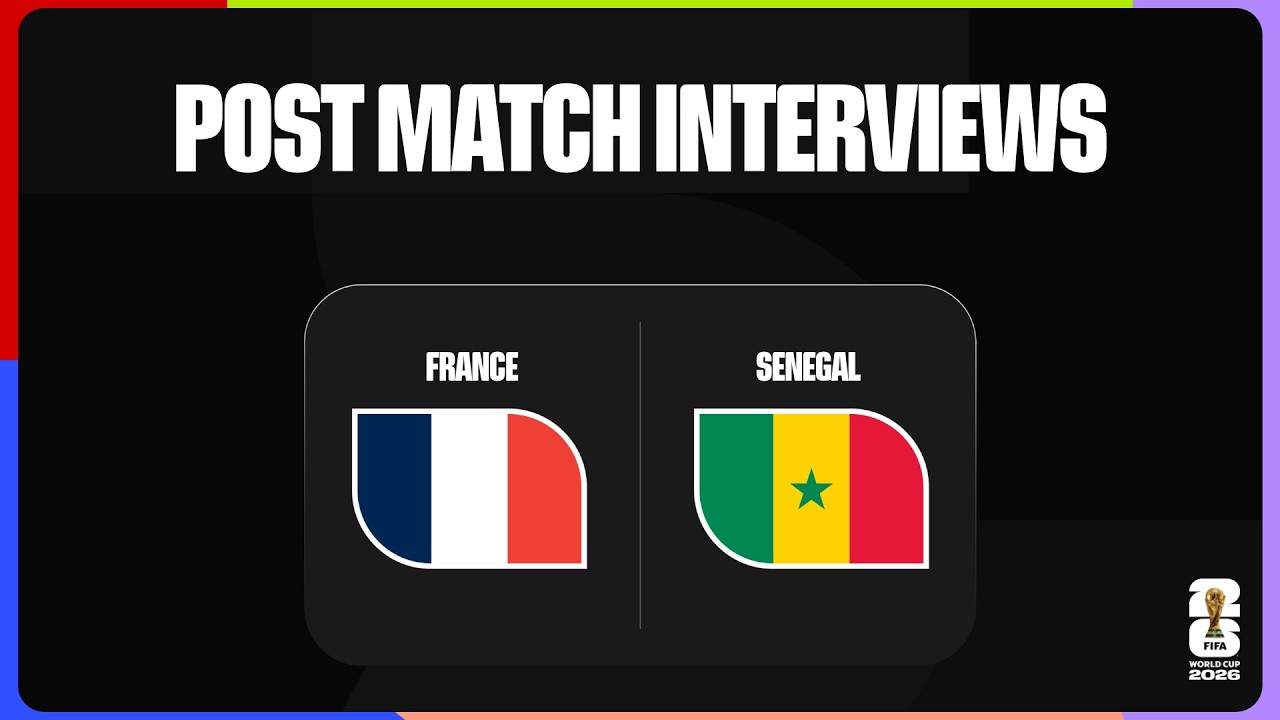 Post-Match Interviews: France 3-1 Senegal background