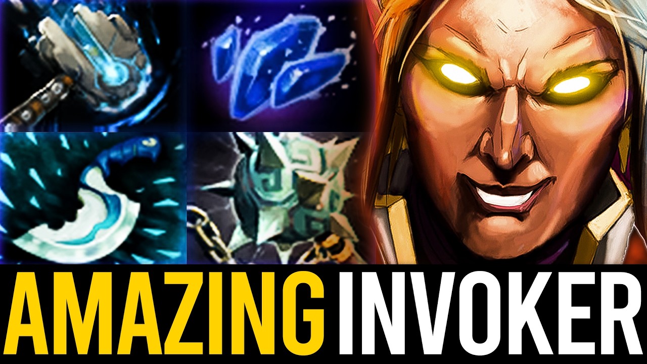 Rank 120 Invoker AMAZING Game vs Snapfire Mid | Dota 2 Invoker background