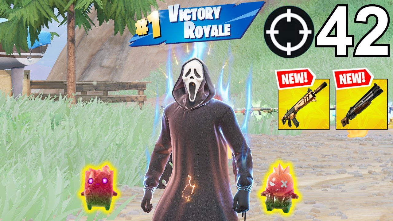 GHOST FACE Gameplay Wins Zero Build (NEW FORTNITE CHAPTER 7 SEASON 3) background