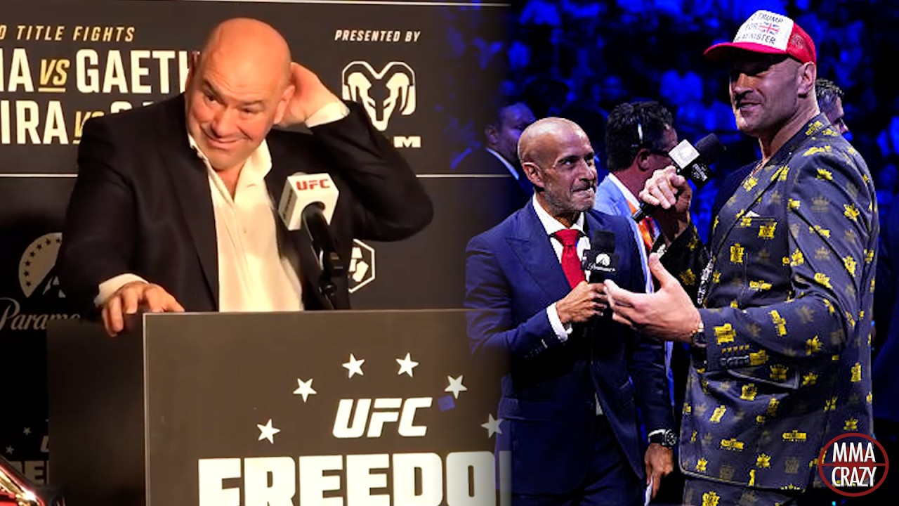 Dana White TEASES Tyson Fury announcement "just sit back & WATCH"
