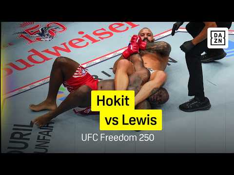 Josh Hokit vs Derrick Lewis | UFC Freedom 250 | DAZN Highlights background