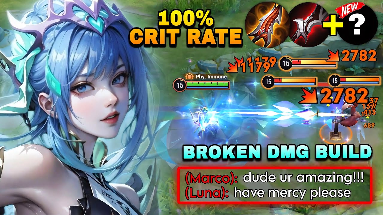 CHINA CONSORT YU BROKEN BUILD BLOODSWEEPER X 100% CRIT RATE IN FARM LANE! | HONOR OF KINGS
