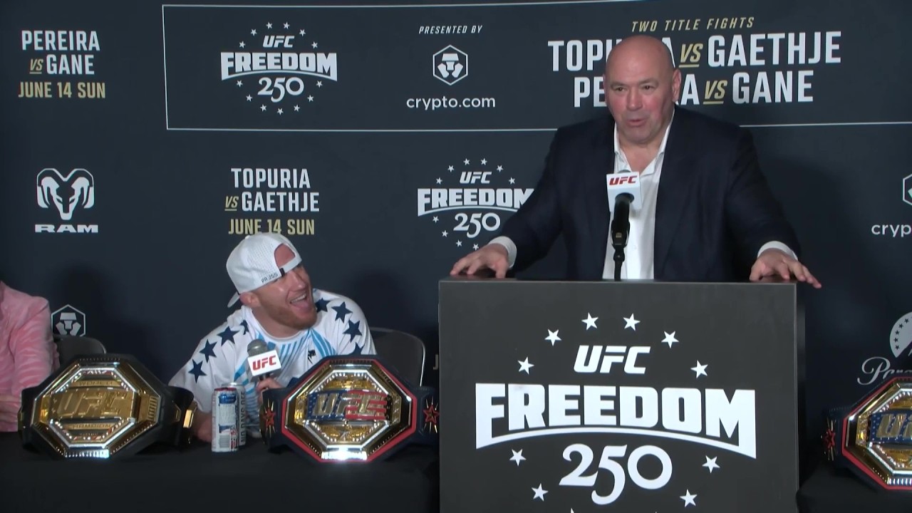 UFC Freedom 250: Главные моменты пресс-конференции background