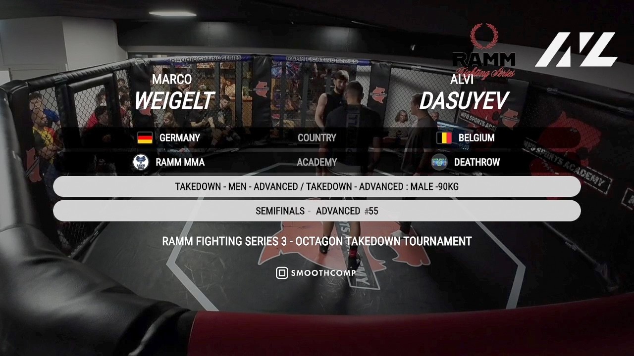 Marco Weigelt vs. Alvi Dasuyev | Advanced -90kg Semifinal | RAMM TAKEDOWN TOURNAMENT background