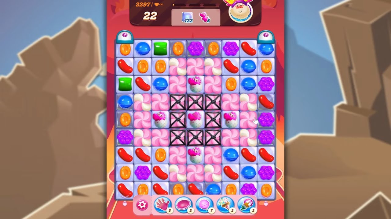 Candy Crush Saga LEVEL 2297 NO BOOSTERS (new version)🐟☑️ background