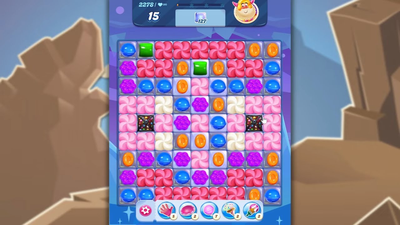 Candy Crush Saga LEVEL 2278 NO BOOSTERS (new version)🐟☑️ background