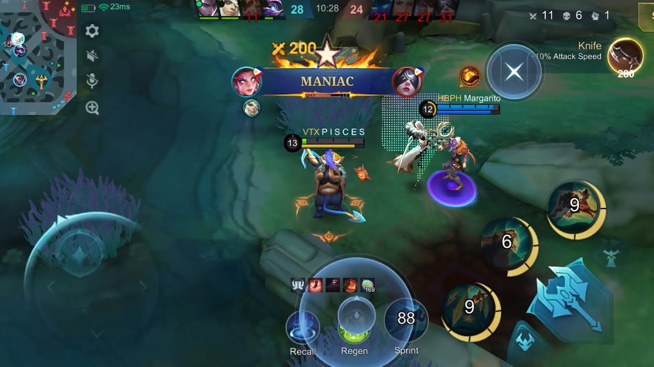 ๐ฅ MANIAC CLUTCH! 1v4 INSANE Carry Gameplay ๐ฑ | Mobile Legends Highlights background