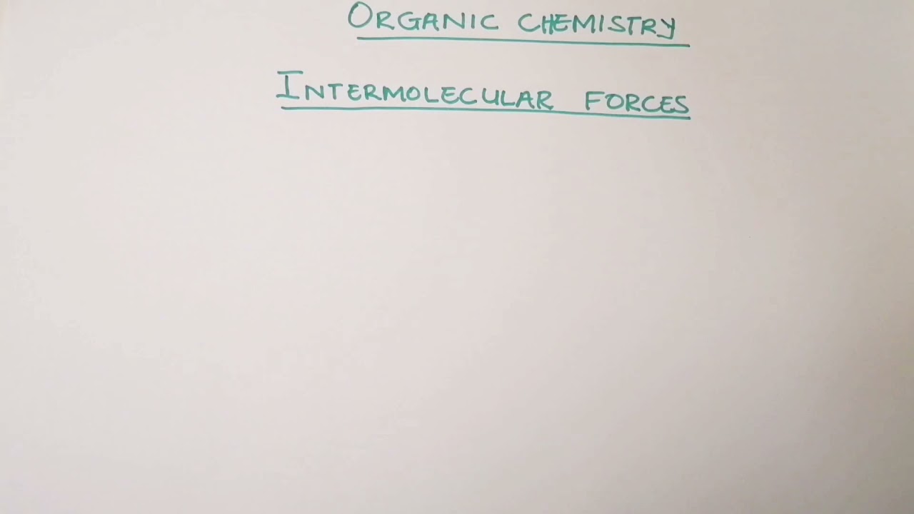 Organic Chemistry