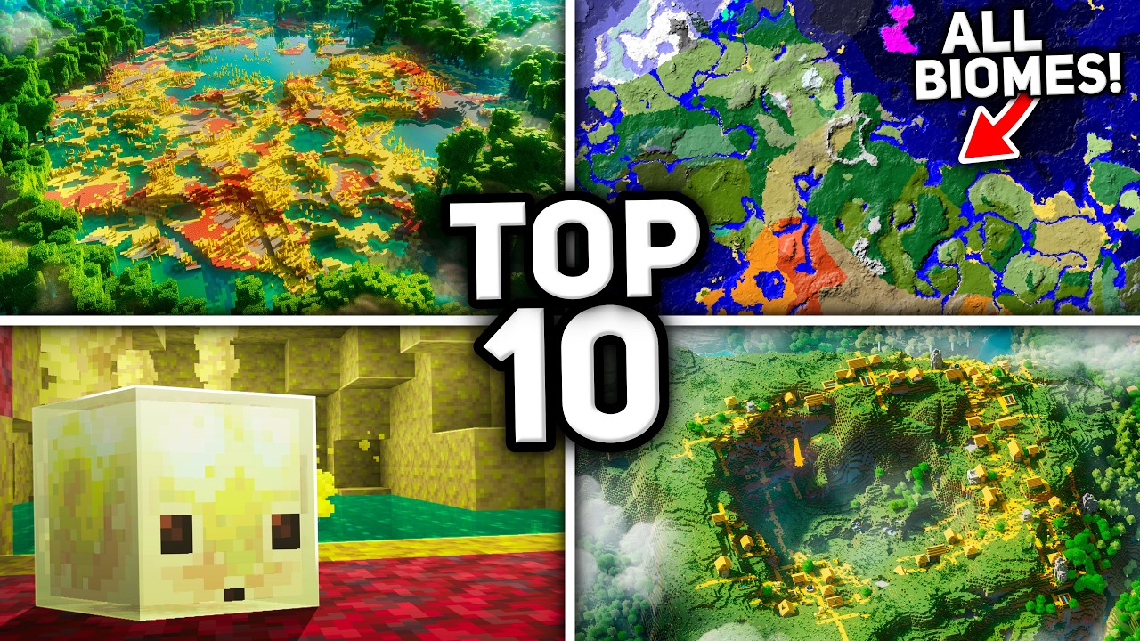TOP 10 BEST SEEDS for MINECRAFT 26.2! background