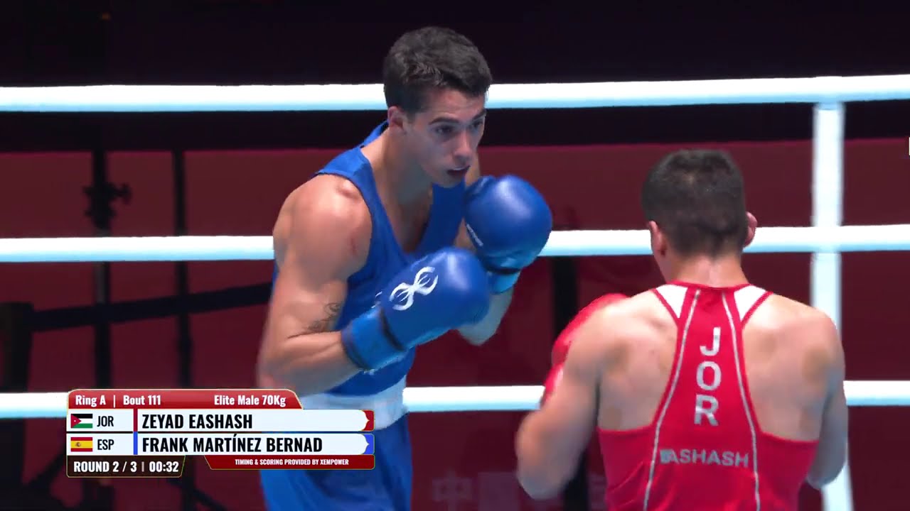 Zeyad Eashash (JOR) vs. Frank Martínez (ESP) World Boxing Cup 2026 (70kg) background
