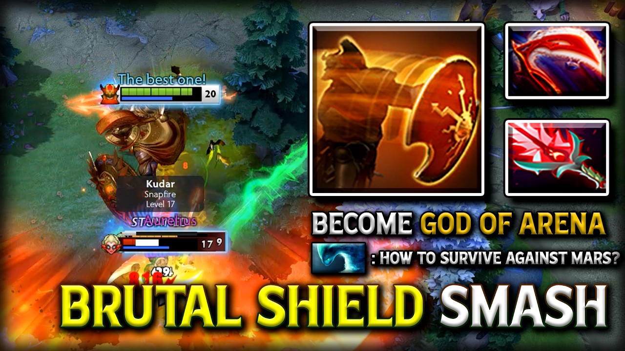 BRUTAL SHIELD SMASH OFFLANE MARS | Desolator + Bloodthorn Build Truly Become GOD OF ARENA DotA 2