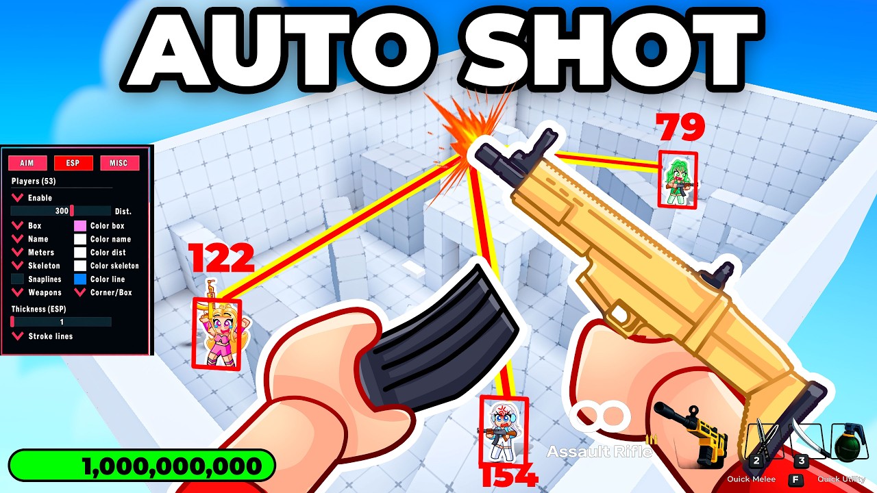 I Trolled My Friends With Auto Shoot In Rivals... (Mods) background