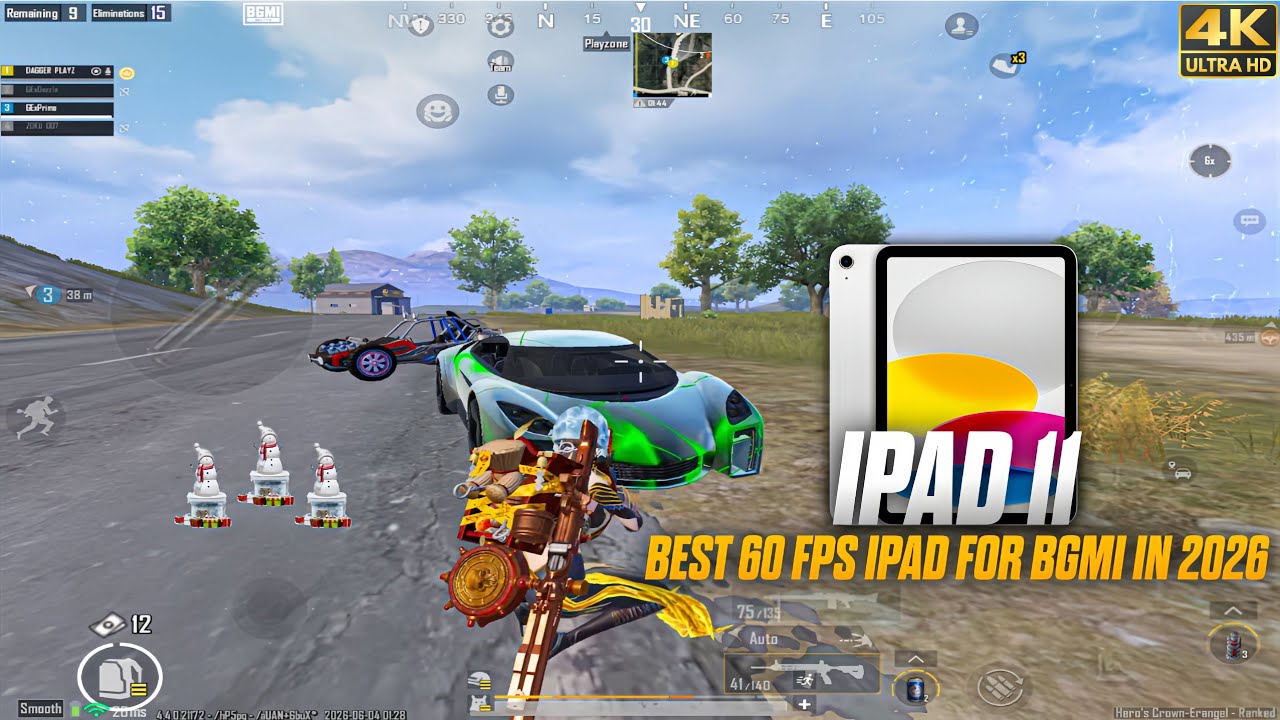 iPad 11 A16 BGMI Graphics Test SMOOTH + EXTREMEđ„| PUBG Mobile Gaming 2026 | Best 60Fps iPad For BGMI background