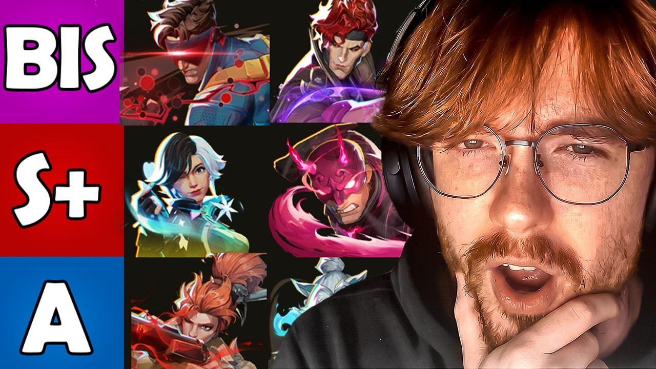 TeamCaptains OFFICIAL Marvel Rivals 8.5 Hero Tierlist background