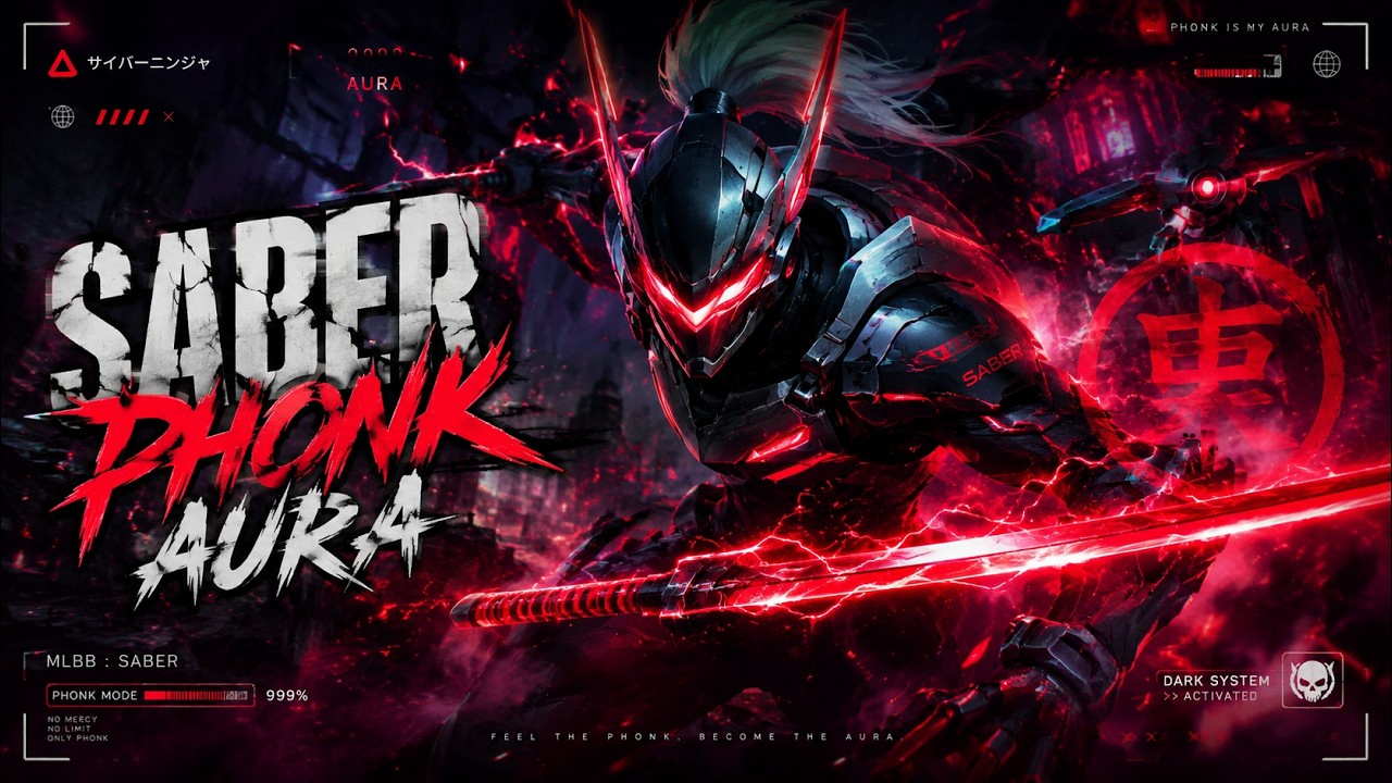 SABER PHONK AURA ⚔️🔥 Bass Boosted Playlist | Mobile Legends MLBB background