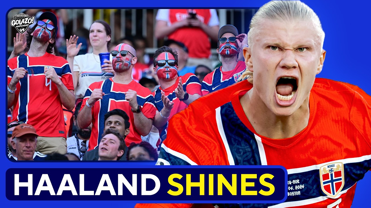 Erling Haaland leads Norway to STATEMENT World Cup win over Iraq background