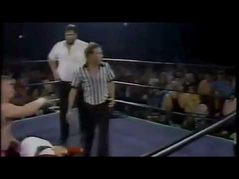 Dusty Rhodes Attacks Jim Cornette. NWA 1987 background
