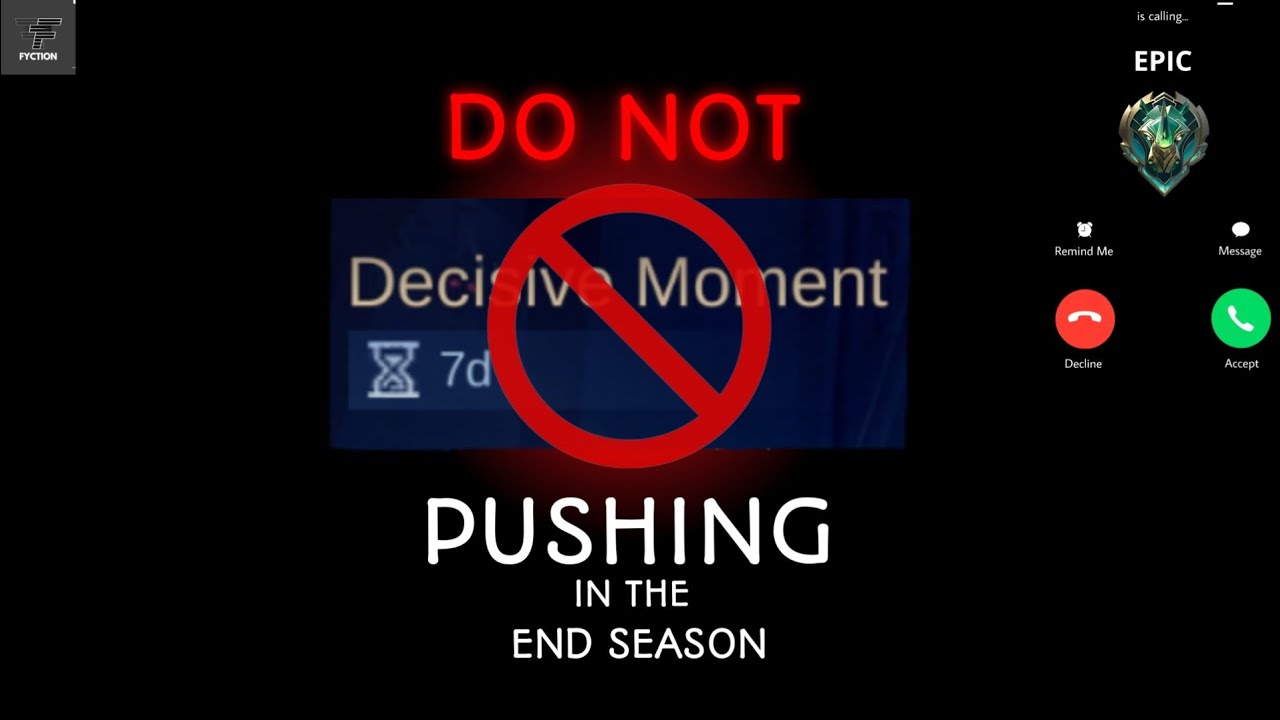 This Is The Reason Why You Shouldn’t Push Rank at the End of the Season | Mobile Legends Bang Bang background