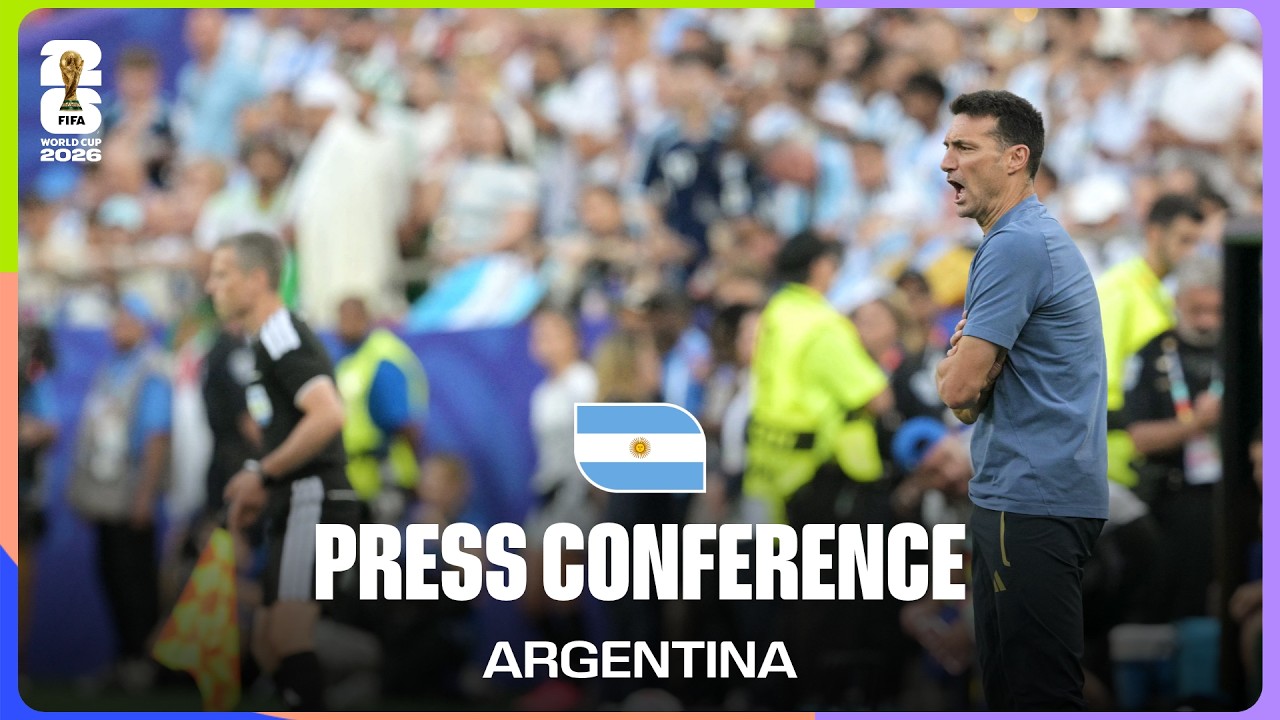 Post-Match Press Conference: Argentina's Lionel Scaloni On 3-0 Win Against Algeria background
