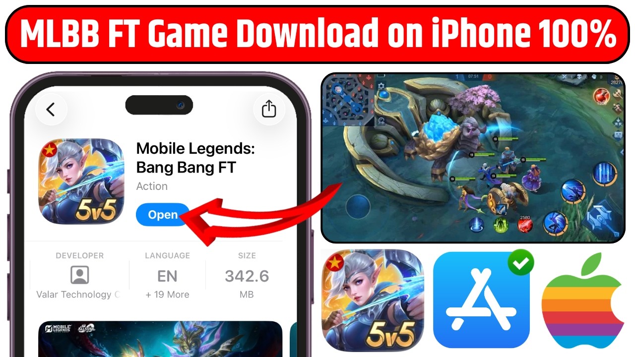 MLBB FT Download on iOS | How to Download/Update Mobile Legends Bang Bang FT on iPhone New Method background