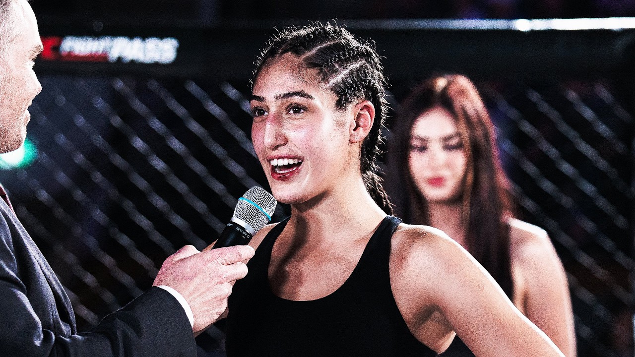 Eternal MMA 107: Ana Arvan: In Cage Interview background
