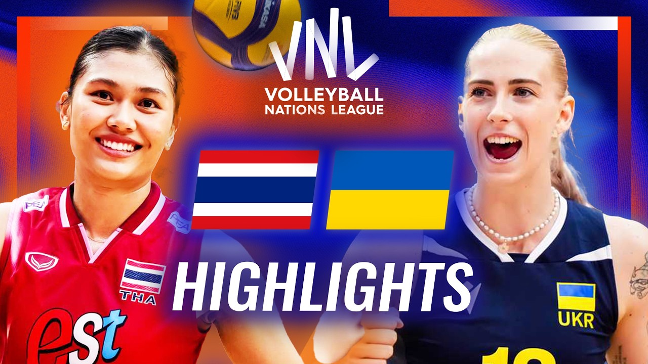 Thailand🇹🇭 vs. Ukraine🇺🇦 - Highlights | Week 2 | Women's VNL 2026 background