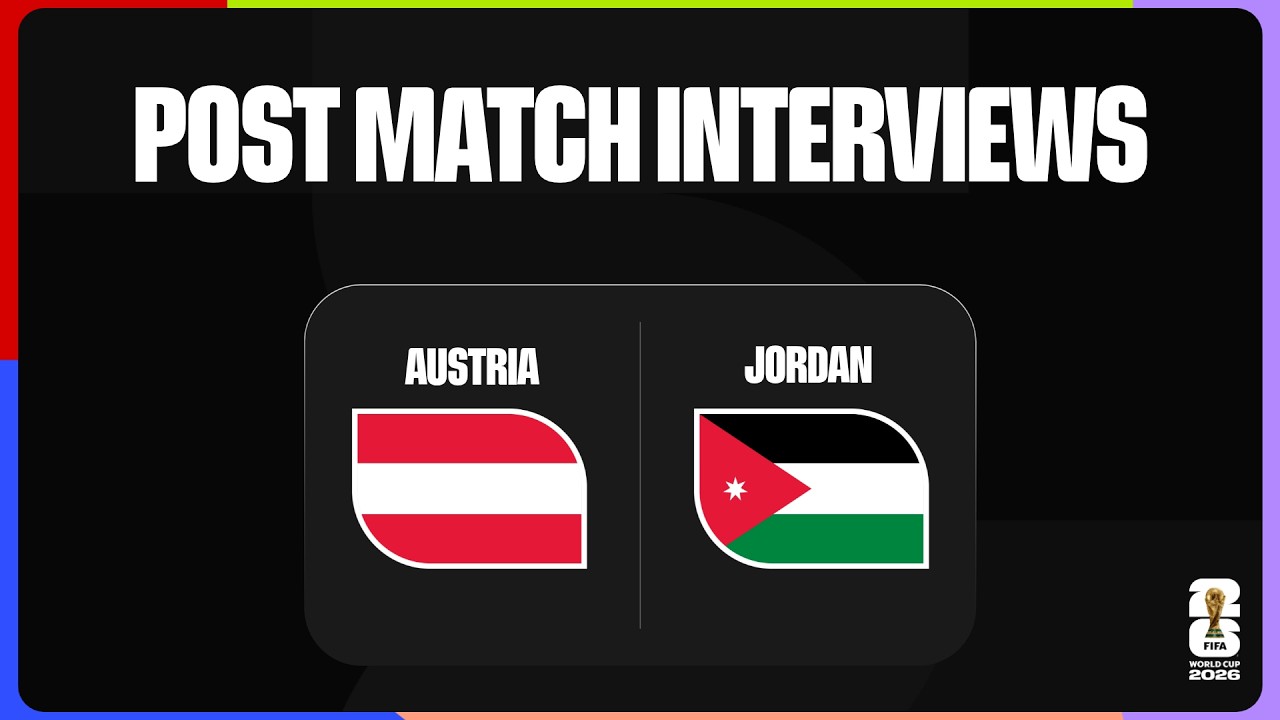 Post-Match Interviews: Austria 3-1 Jordan background