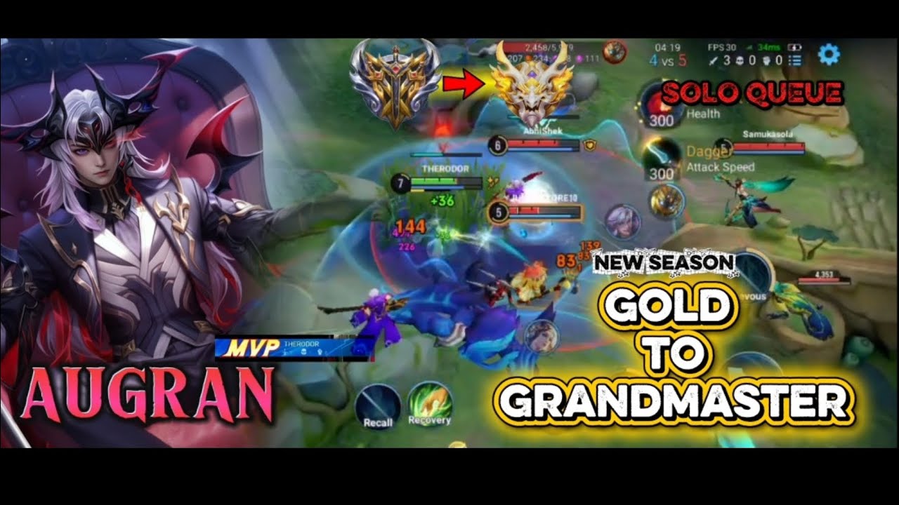 GOLD TO GRANDMASTER SOLO QUEUE RANK PUSH || HOK GAMEPLAY || background