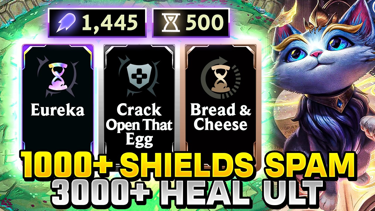 Yuumi with 1400+ AP?! I can also SPAM my SHIELD! | League 3v3 Arena Gameplay background