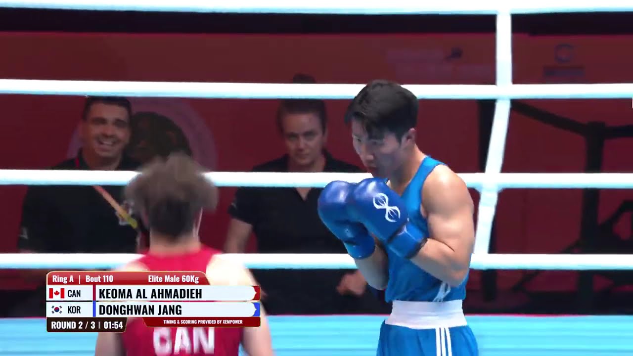 Keoma Ali Al-Ahmadieh (CAN) vs. Jang Dong-Hwan (KOR) World Boxing Cup 2026 (60kg) background