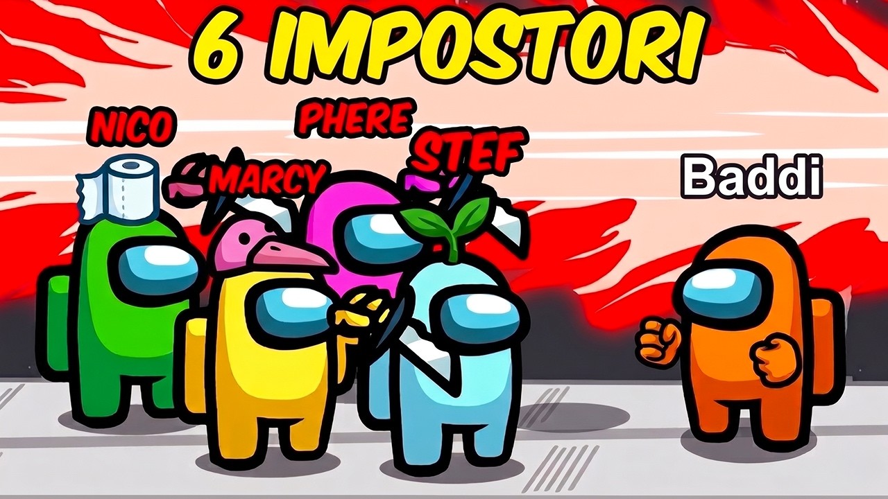 6 IMPOSTORI vs 1 CREWMATE! *Modalità impossibile* - Among Us background