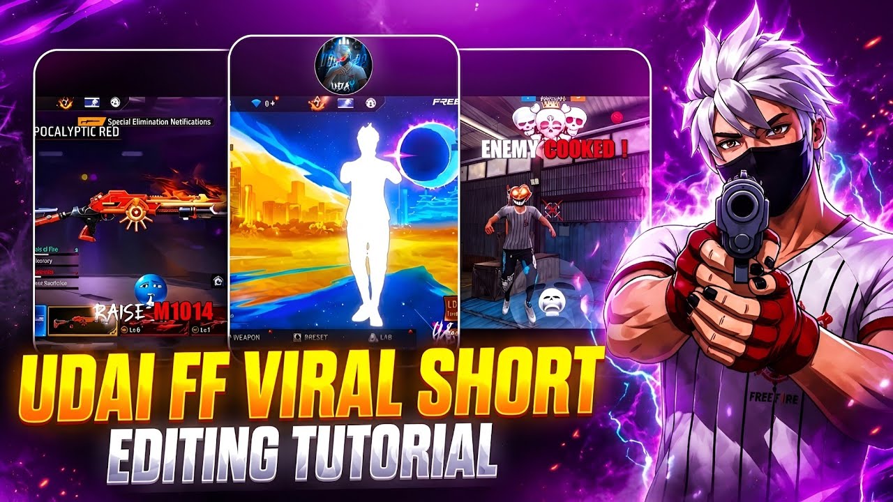 Free Fire New Viral Shorts Edit Tutorial đ±đ„@UDAY_FF_21 background