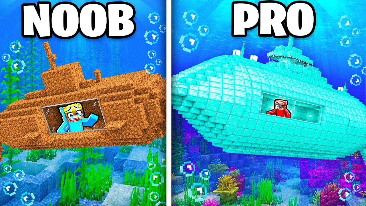 NOOB vs PRO: Strongest SUBMARINE Base! background