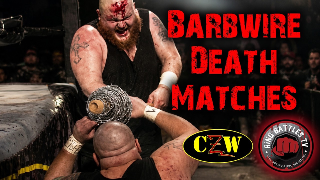 CZW Extreme Barbwire Death Matches | Tangled Web Mayhem | Ring Battles TV background