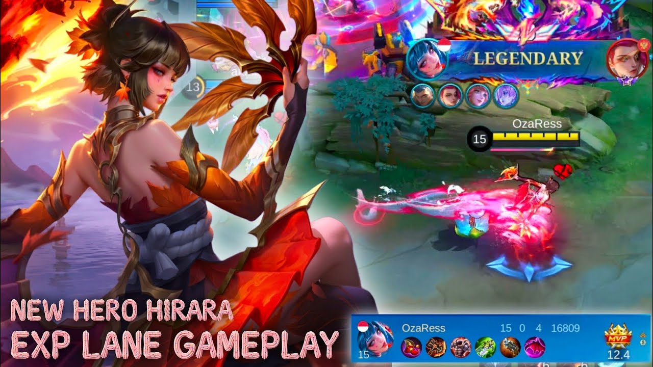 New Hero Hirara Exp Lane Gameplay - Mobile Legends Bang Bang background