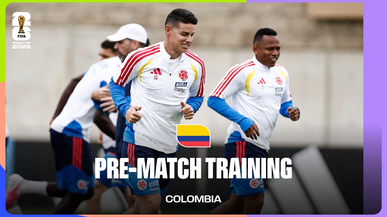 Colombia Train Before Uzbekistan | FIFA World Cup 2026™ background