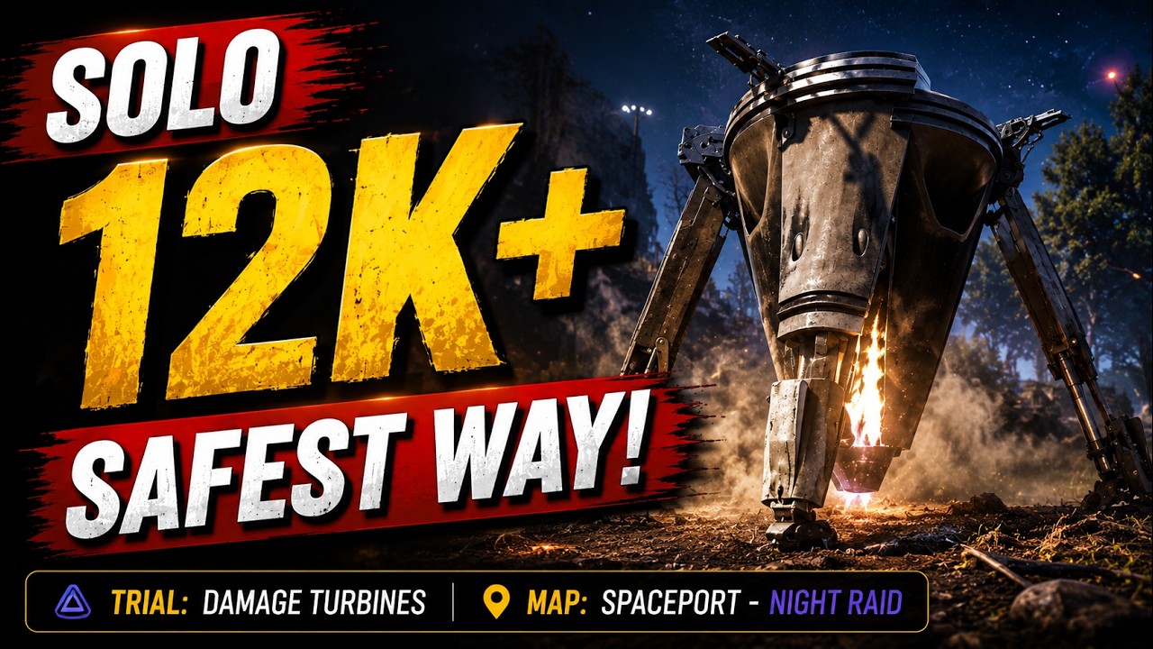 Solo Damage Turbines Trial – EASY 12K (MAX Score!) | ARC Raiders Weekly Trials (S4-W8) background