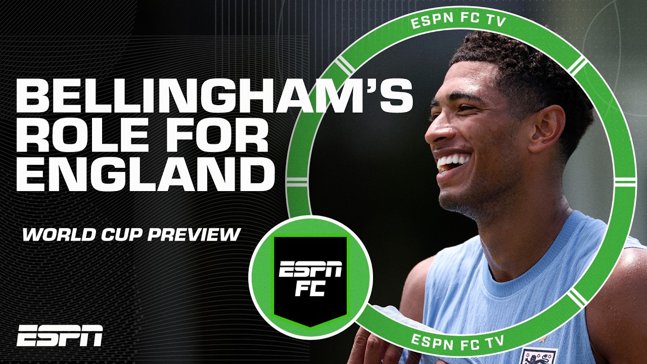 Nedum Onuoha says Jude Bellingham will be a CENTERPIECE for England | ESPN FC background