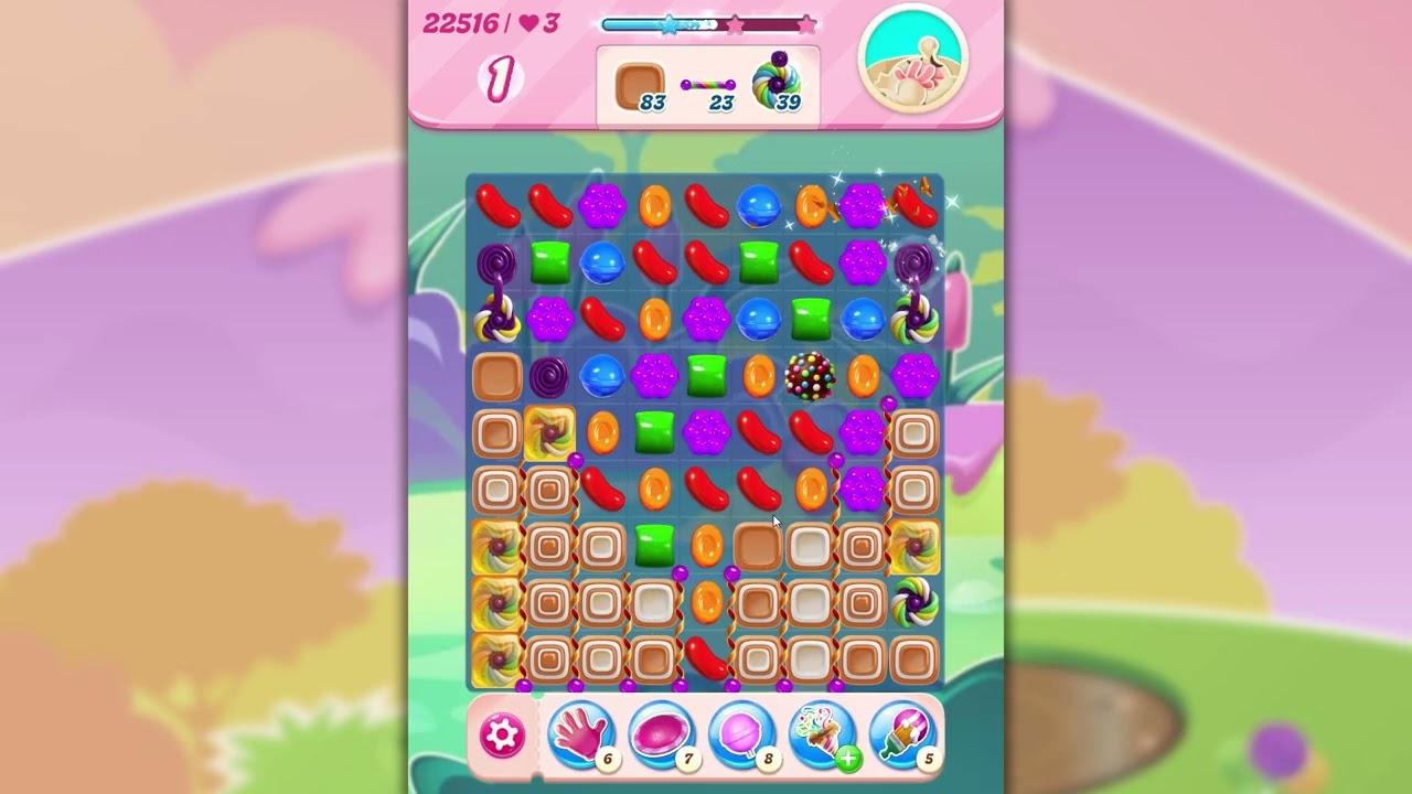 Candy Crush Saga Level 22516 background