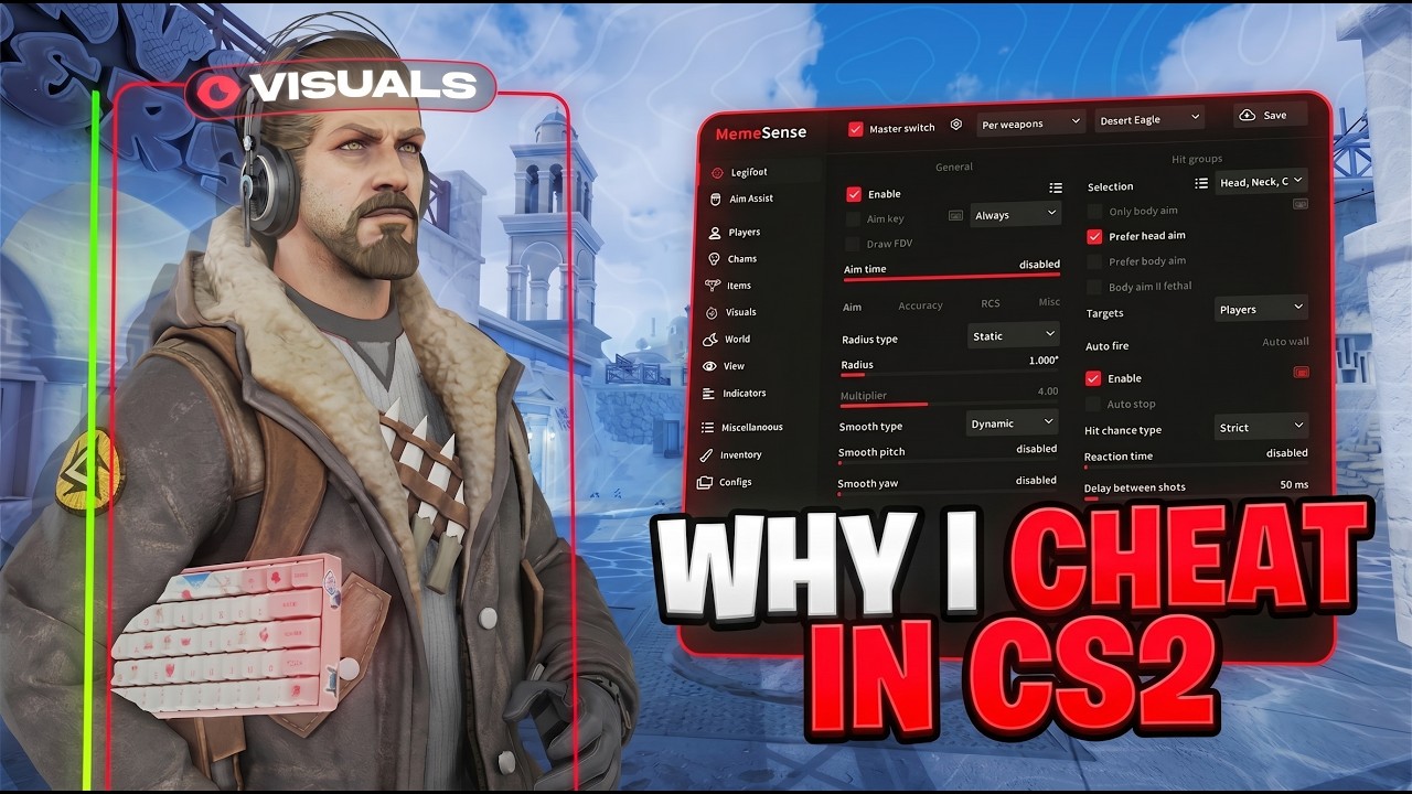 How I Got To GLOBAL ELITE With The Best CS2 Cheats (Memesense)