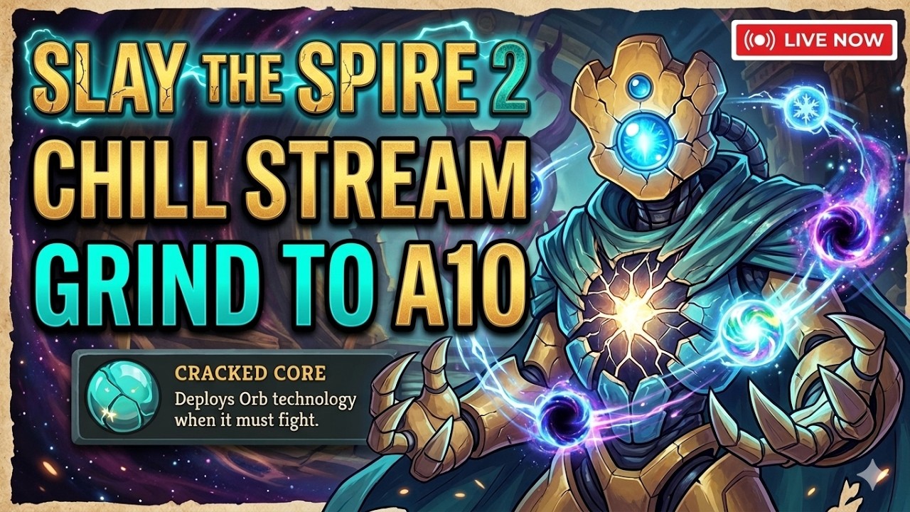 Slay the Spire 2: Defect Grind to A10 (Chill Live Climb) đ§ background