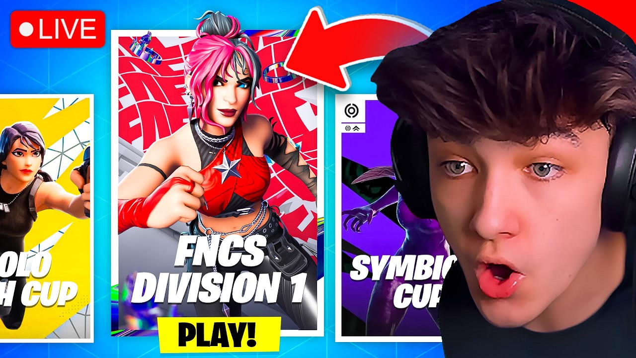 🔴LIVE! - FNCS TOURNAMENT in FORTNITE! (Day 2) background