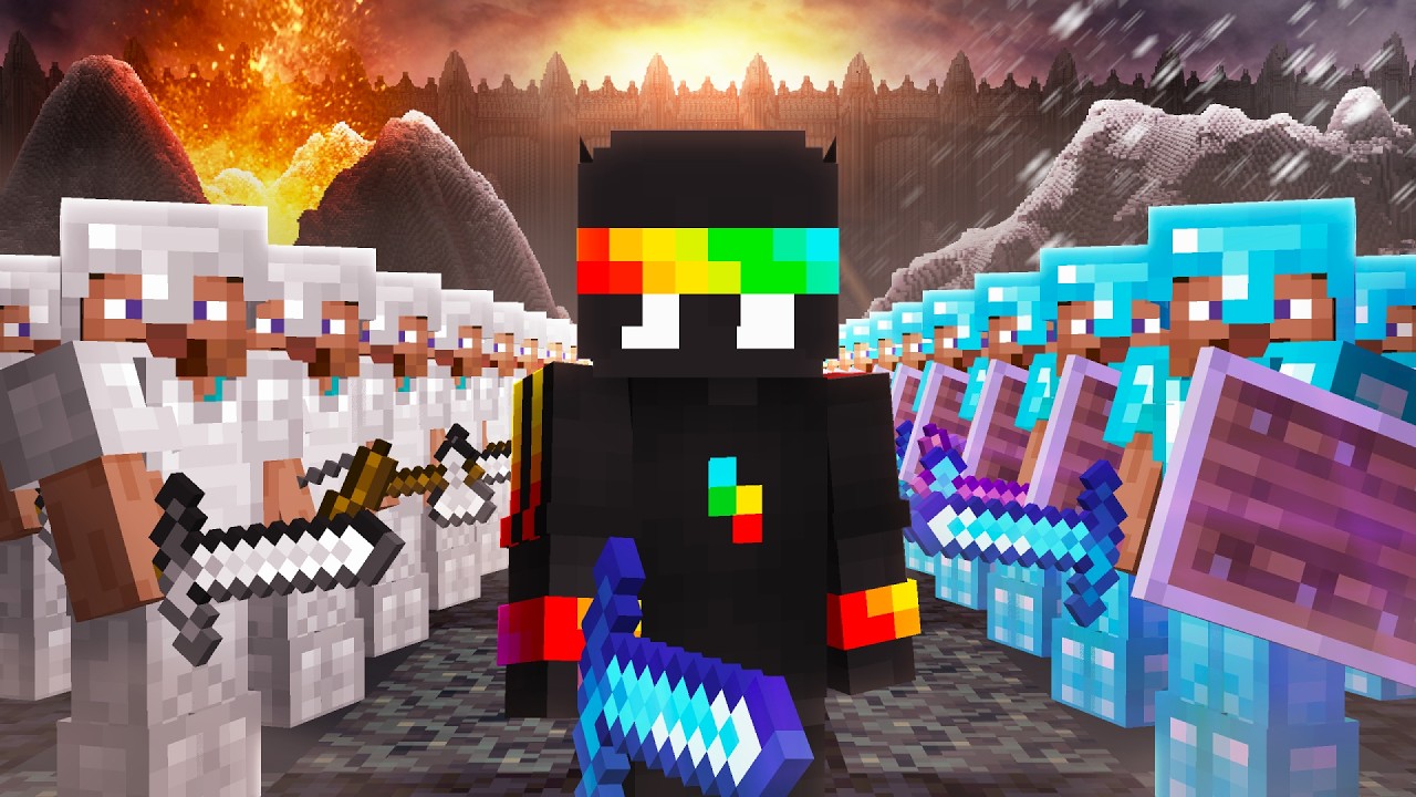 1000 Players Simulate HUNGER GAMES in Hardcore Minecraft background