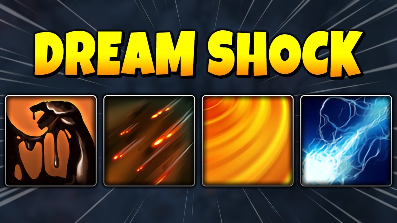 DOTA 2 ABILITY DRAFT - DREAM SHOCK Ball Lightning + Aftershock background