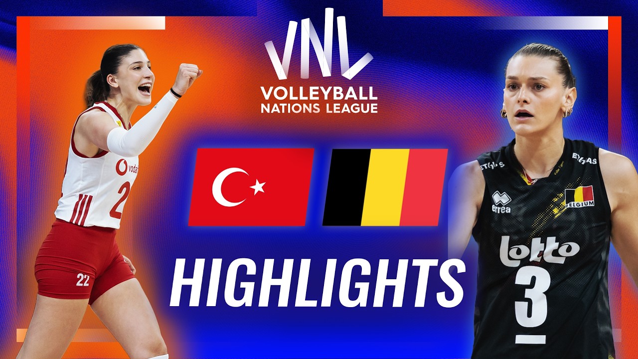 Türkiye🇹🇷 vs. Belgium🇧🇪 - Highlights | Week 2 | Women's VNL 2026 background