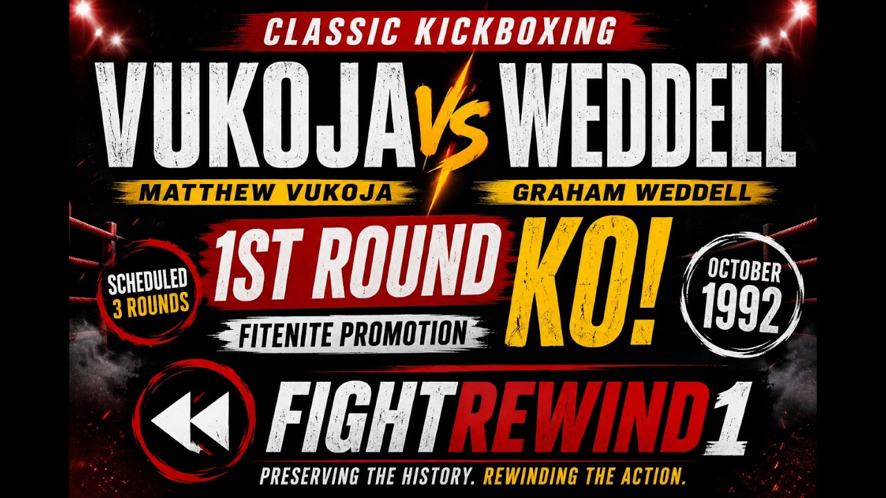GRAHAM WEDDELL'S BRUTAL 1ST ROUND KO ๐ฅ | Classic Fitenite Kickboxing 1992 background