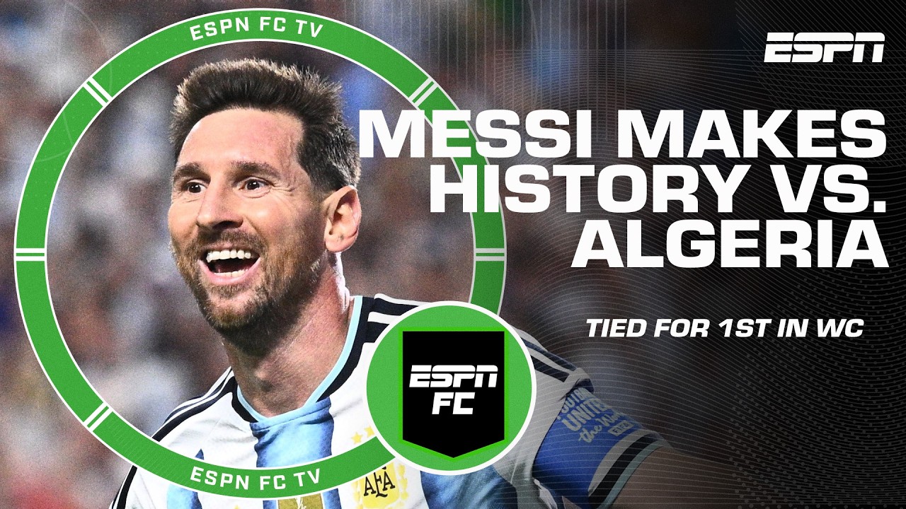 LIONEL MESSI HAT TRICK đ„ Reaction to Argentinaâs win vs. Algeria at World Cup | ESPN FC