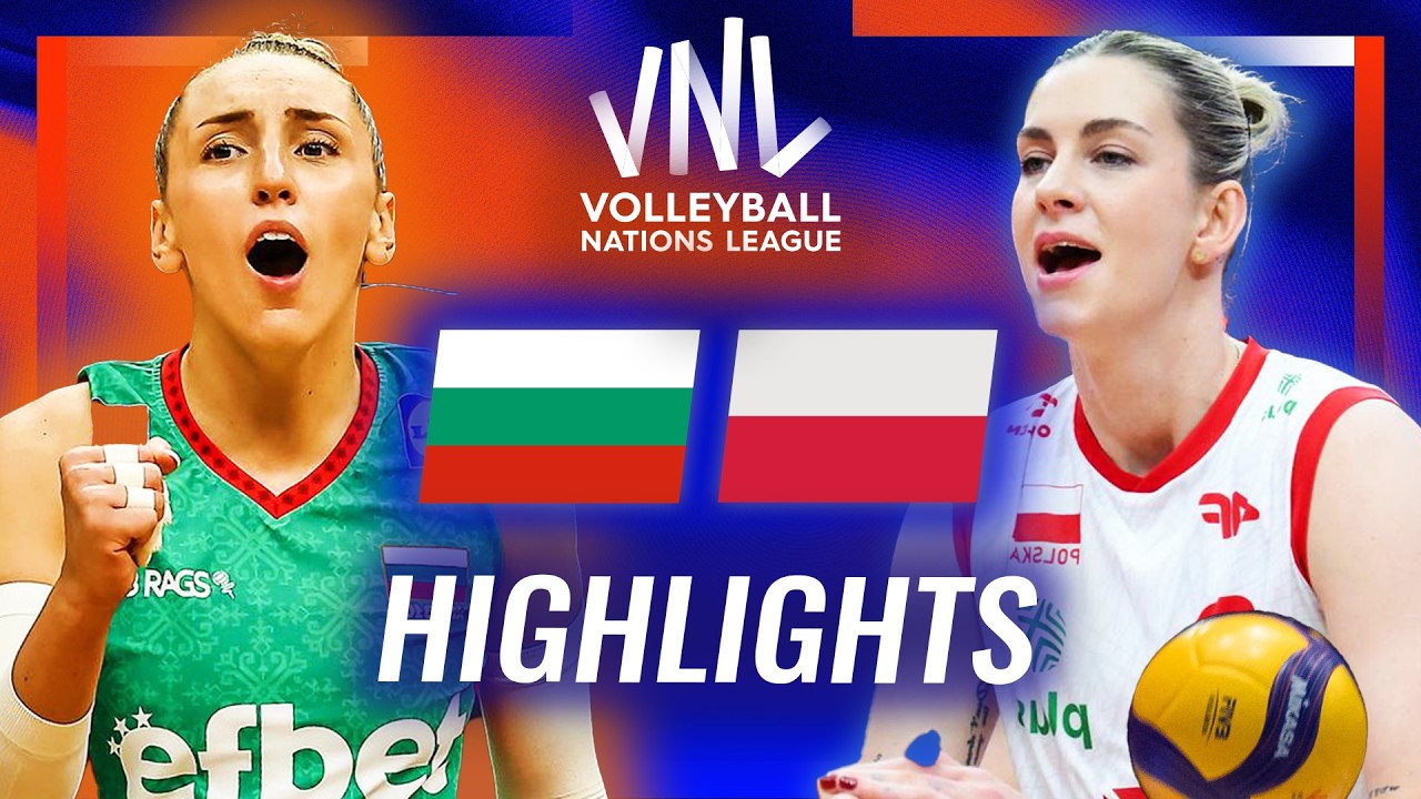 Bulgaria 🇧🇬 vs. Poland 🇵🇱 - Highlights | Week 2 | Women's VNL 2026 background